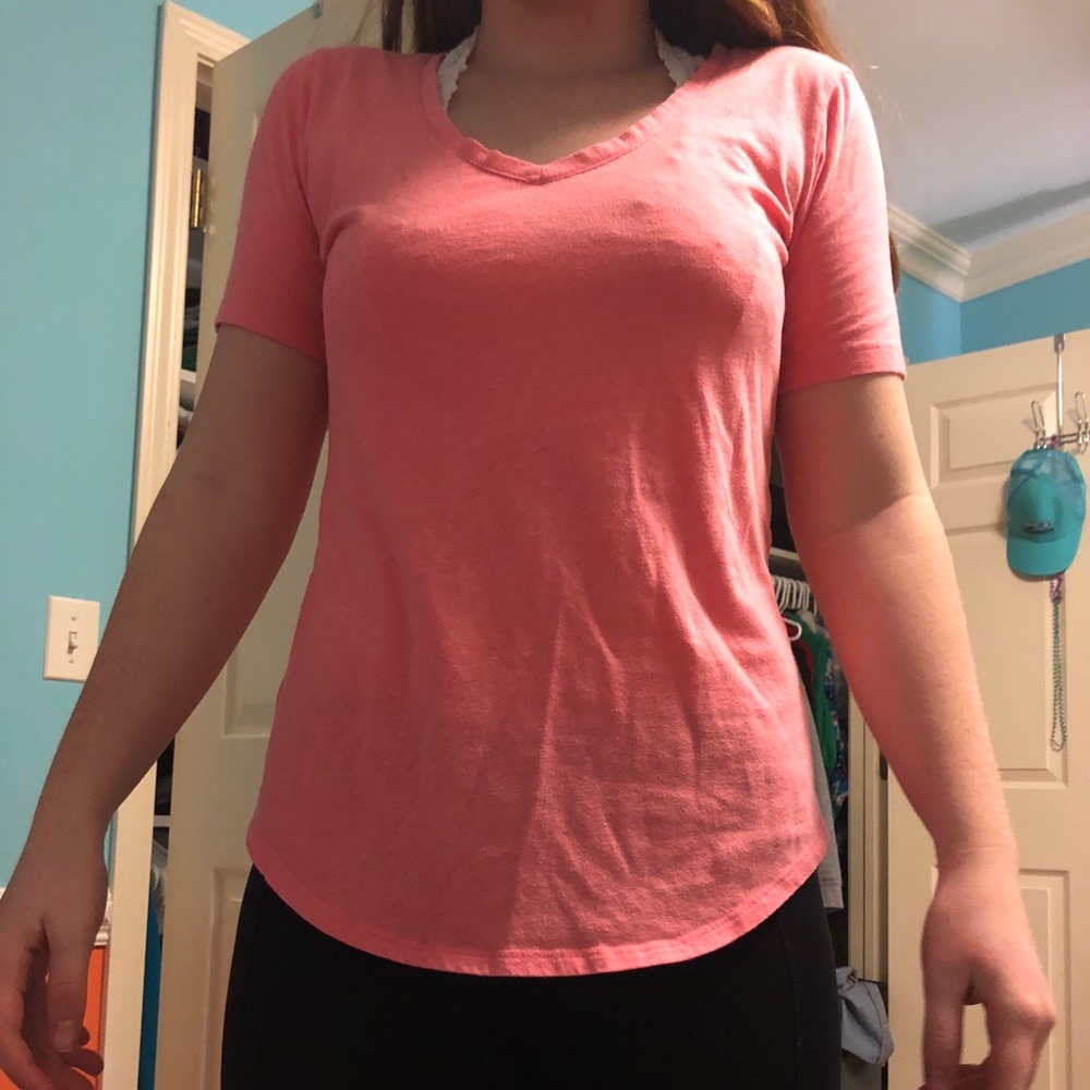 A pink Victoria secret cotton t shirt